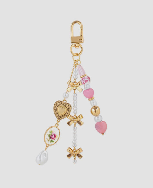 Girlie Pearl Bag Charm