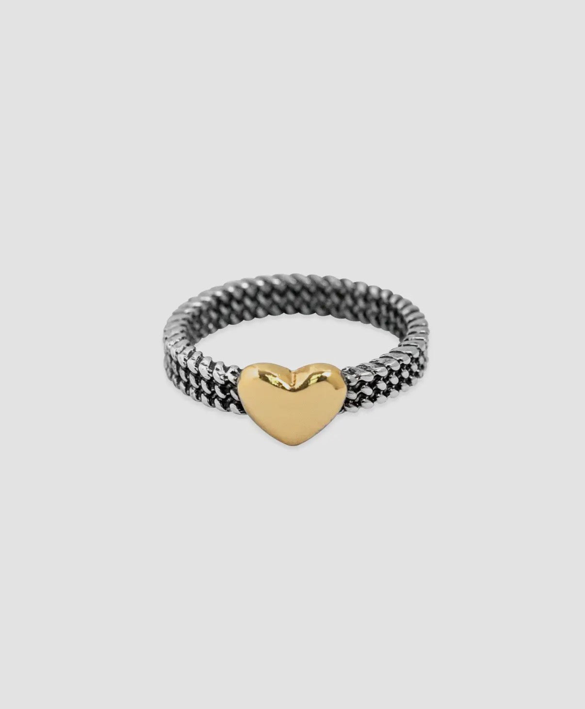 Heart Mixed Metal Ring